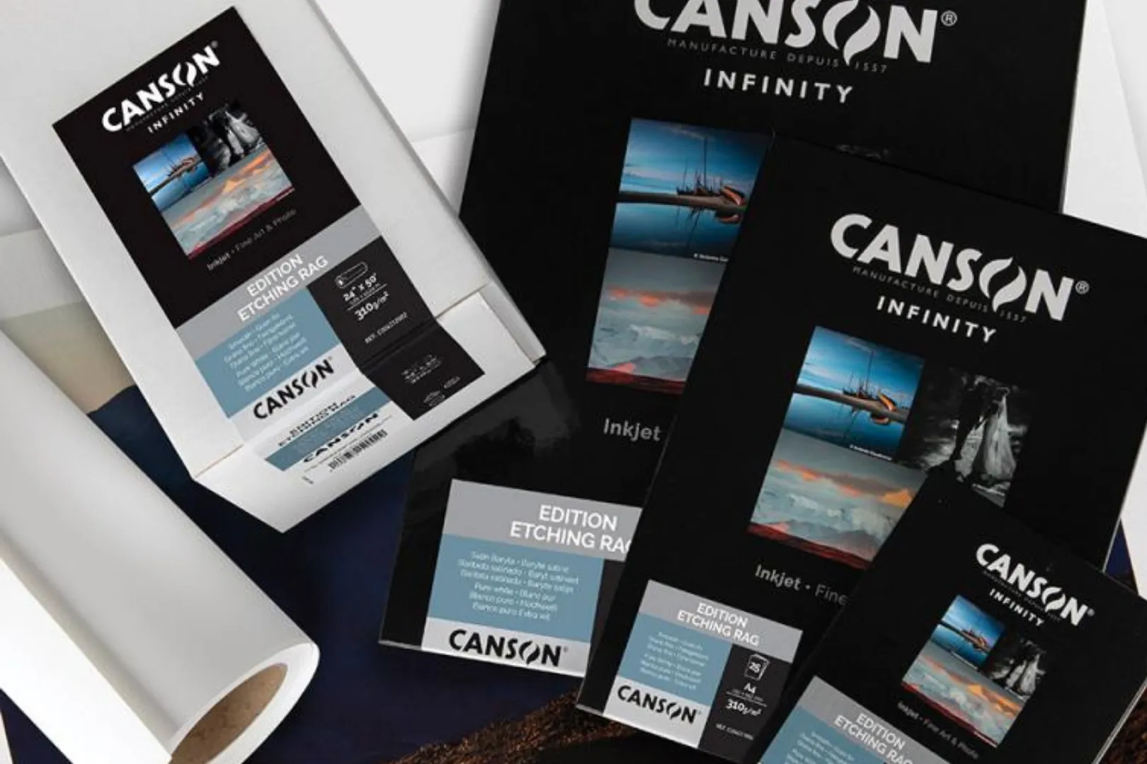 מארזי נייר Canson Infinity להדפסת אמנות ונייר Fine Art