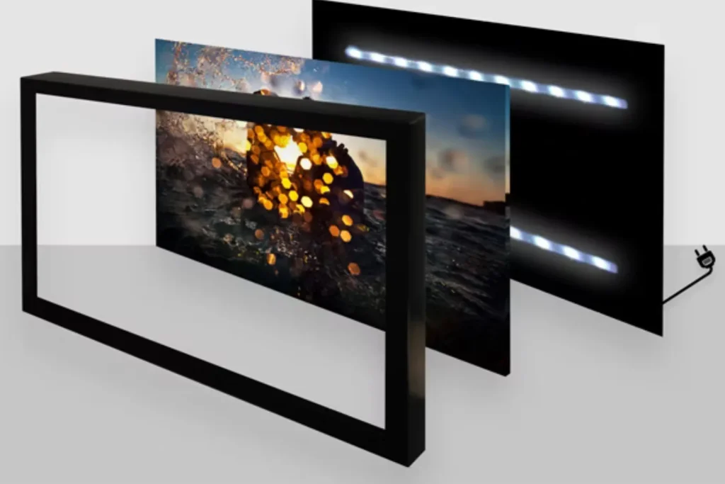 מסגרות צפות עם תאורת LED אחורית - מסגור תמונות מיוחד