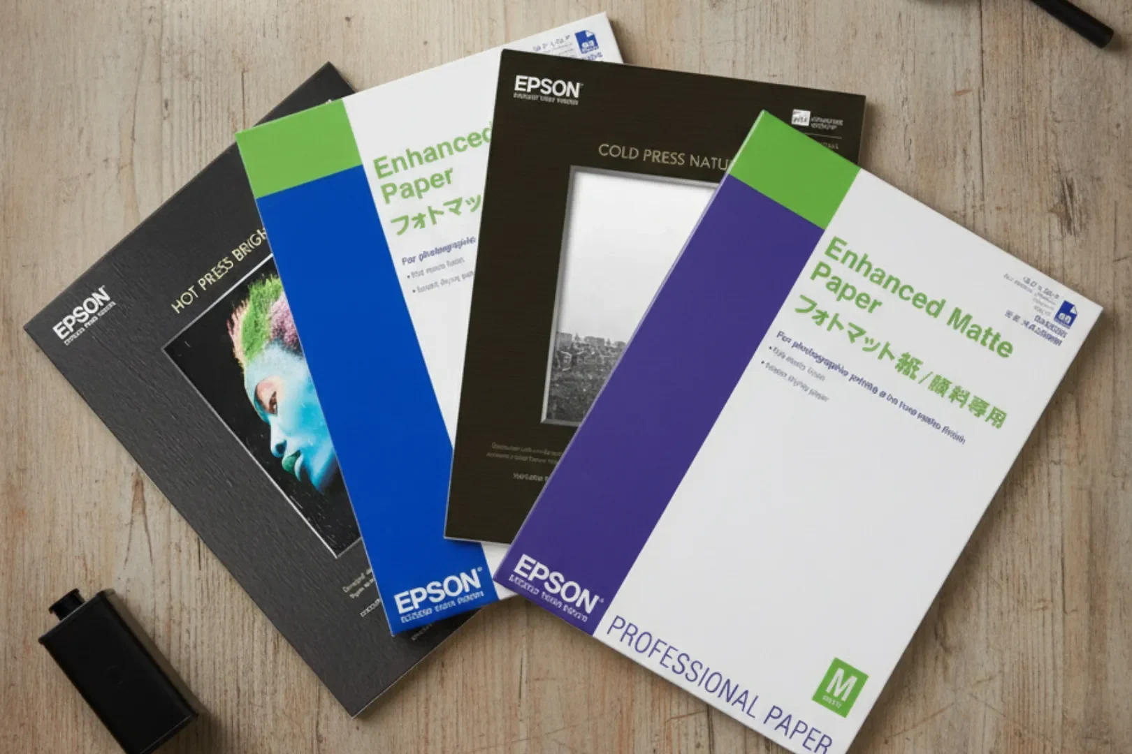 מניפת מארזי נייר Epson Professional Paper להדפסת אמנות